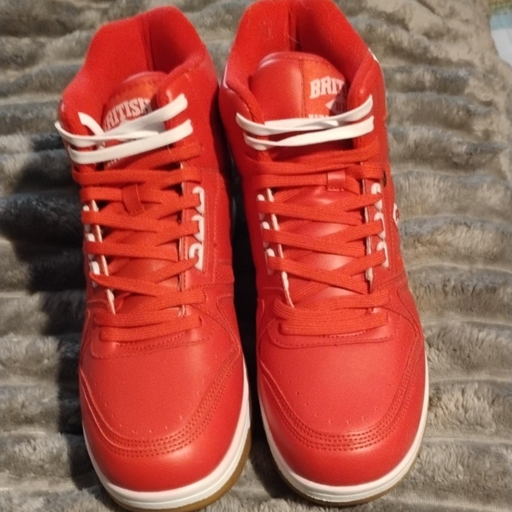 New British Knights Red High-Top Sneakers
